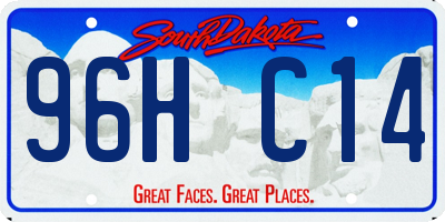 SD license plate 96HC14