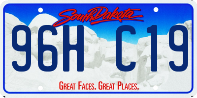 SD license plate 96HC19