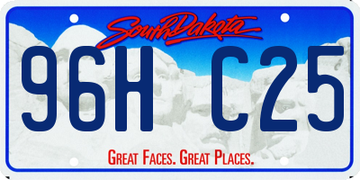 SD license plate 96HC25