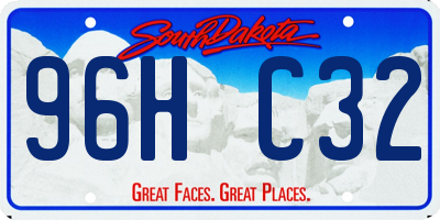 SD license plate 96HC32