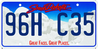 SD license plate 96HC35
