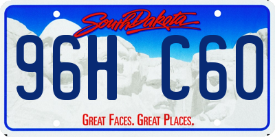 SD license plate 96HC60