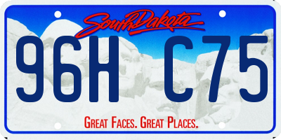 SD license plate 96HC75