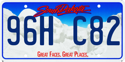 SD license plate 96HC82