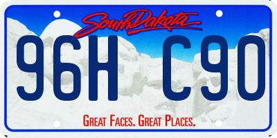 SD license plate 96HC90