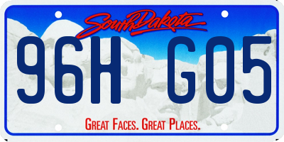 SD license plate 96HG05