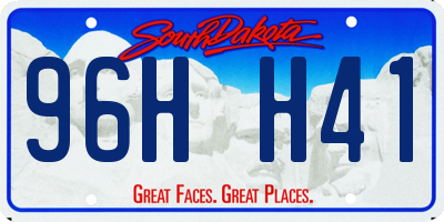 SD license plate 96HH41