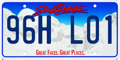 SD license plate 96HL01