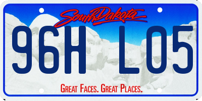 SD license plate 96HL05