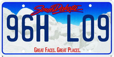 SD license plate 96HL09