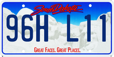 SD license plate 96HL11