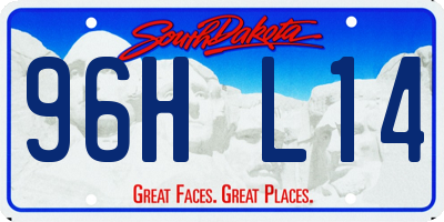SD license plate 96HL14