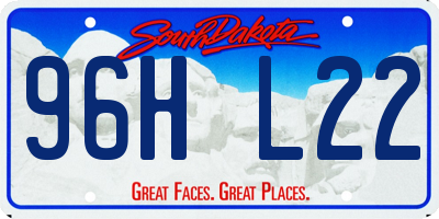 SD license plate 96HL22