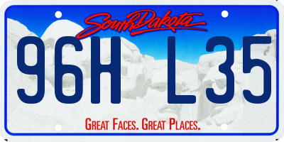 SD license plate 96HL35
