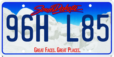 SD license plate 96HL85