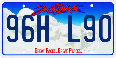 SD license plate 96HL90