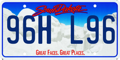 SD license plate 96HL96