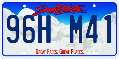 SD license plate 96HM41