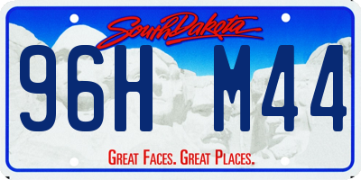 SD license plate 96HM44