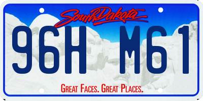 SD license plate 96HM61