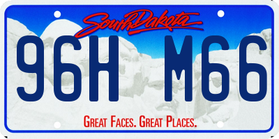 SD license plate 96HM66