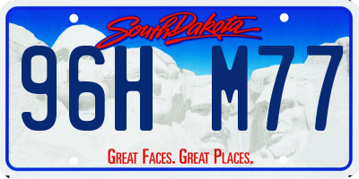 SD license plate 96HM77