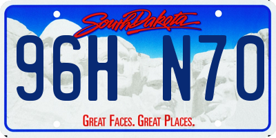SD license plate 96HN70