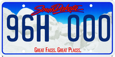 SD license plate 96HO00