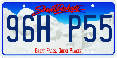 SD license plate 96HP55