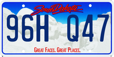 SD license plate 96HQ47