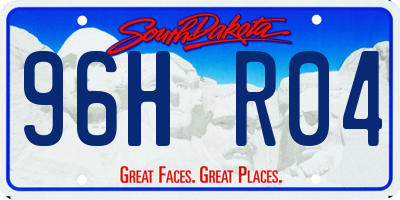 SD license plate 96HR04