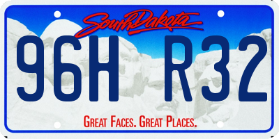 SD license plate 96HR32