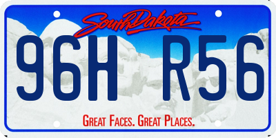 SD license plate 96HR56