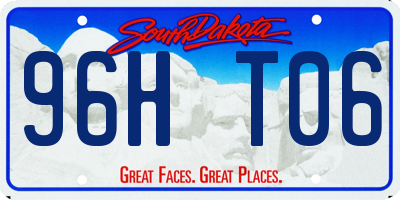 SD license plate 96HT06