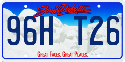 SD license plate 96HT26