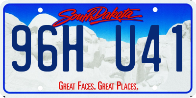 SD license plate 96HU41