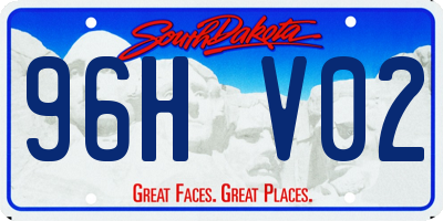 SD license plate 96HV02