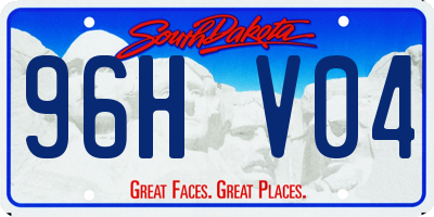 SD license plate 96HV04