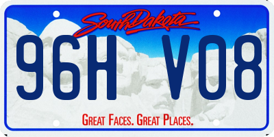 SD license plate 96HV08