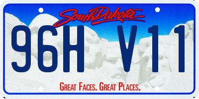 SD license plate 96HV11