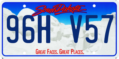 SD license plate 96HV57