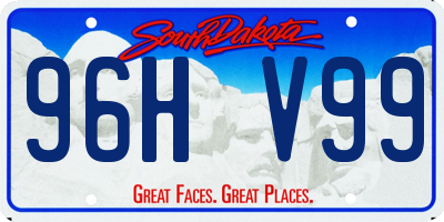 SD license plate 96HV99