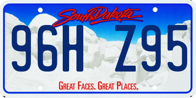 SD license plate 96HZ95
