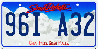 SD license plate 96IA32
