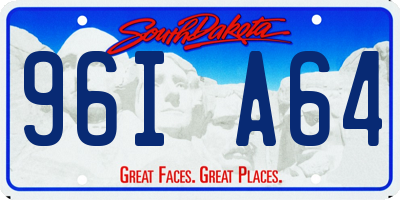 SD license plate 96IA64