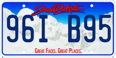SD license plate 96IB95