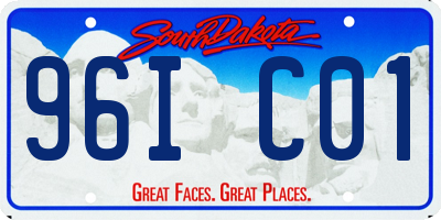 SD license plate 96IC01