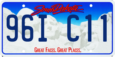 SD license plate 96IC11