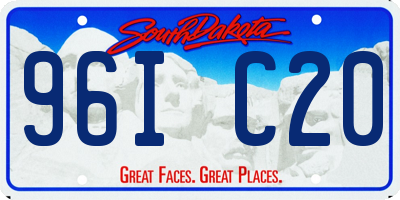 SD license plate 96IC20