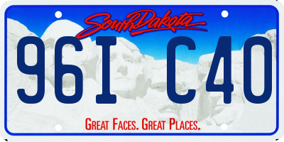 SD license plate 96IC40